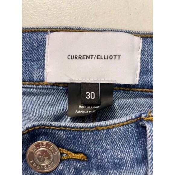 Current/Elliott High Rise Star Print Ankle Jeans 30 - Picture 5 of 5